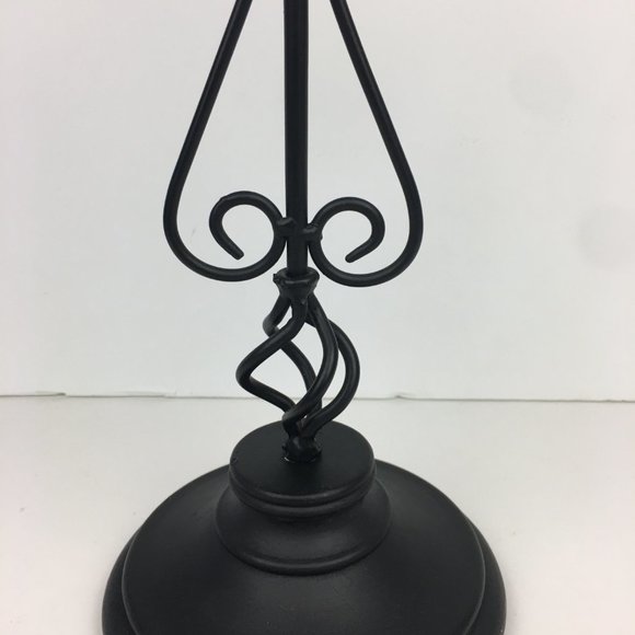 Candelabra Black Metal Wrought Iron Swirls From Target Holds 3 Taper Candles - Picture 8 of 11